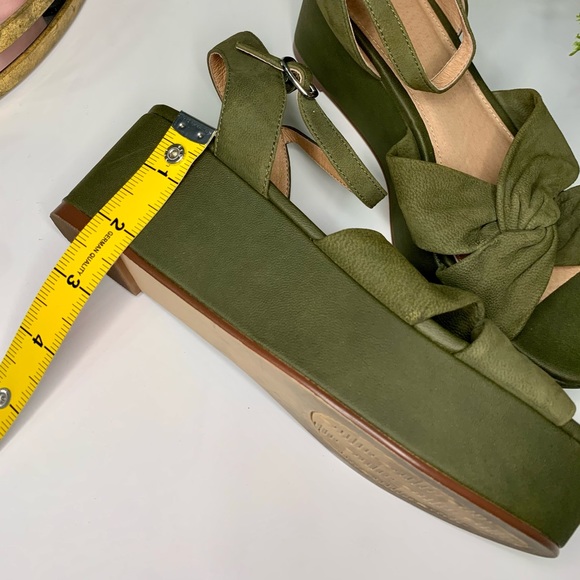 Caslon Platform Sandals Matte Green Sz 6.5 - Picture 7 of 13